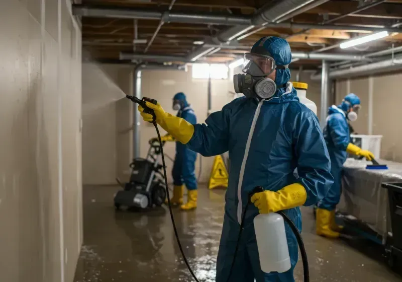 Basement Sanitization and Antimicrobial Treatment process in Goldfield, NV